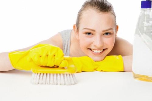 Curtain cleaning service for commercial premises in Clapham