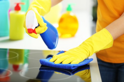 Cleaning a shared commercial space near Clapham Common
