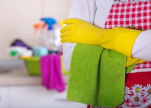 Clean and organized Clapham workspace maintained by a trusted cleaner
