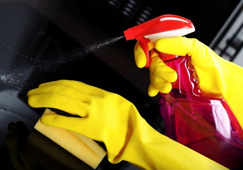 Local office cleaners preparing a Clapham commercial space