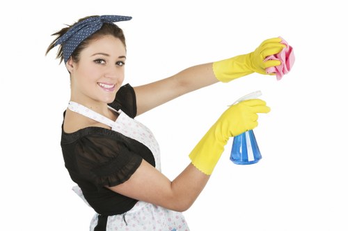Kitchen deep cleaning during a Clapham move-out service