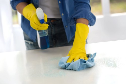 Local floor care team restoring a busy Clapham commercial floor