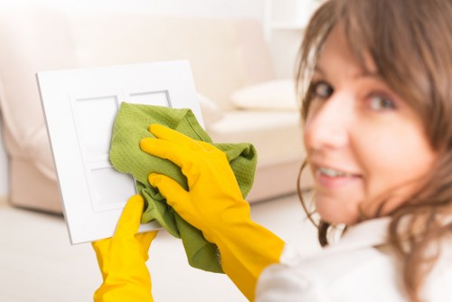 Maintaining kitchens and washrooms during office cleaning in Clapham
